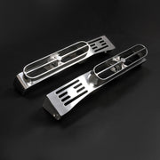 DURAFORCE Pair Silvery Front Fender Light Brackets Polish Aluminum For Peterbilt 389 388