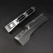 DURAFORCE Pair Silvery Front Fender Light Brackets Polish Aluminum For Peterbilt 389 388