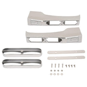DURAFORCE Pair Silvery Front Fender Light Brackets Polish Aluminum For Peterbilt 389 388