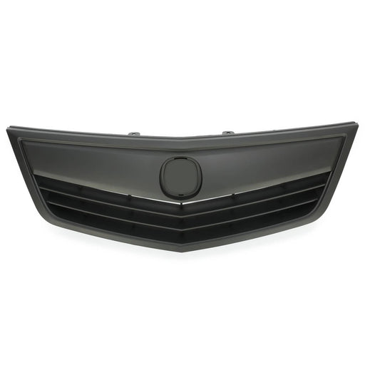 DURAFORCE For Acura TSX 2011 2012 13 2014 Matte Full Black Grill Front Bumper Upper Grille