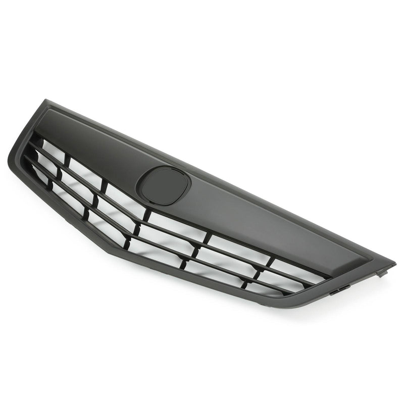 DURAFORCE For Acura TSX 2011 2012 13 2014 Matte Full Black Grill Front Bumper Upper Grille