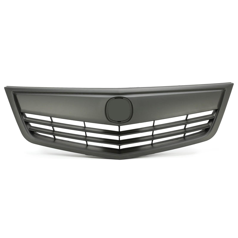 DURAFORCE For Acura TSX 2011 2012 13 2014 Matte Full Black Grill Front Bumper Upper Grille