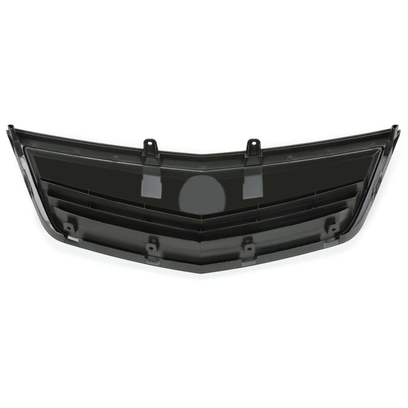 DURAFORCE For Acura TSX 2011 2012 13 2014 Matte Full Black Grill Front Bumper Upper Grille