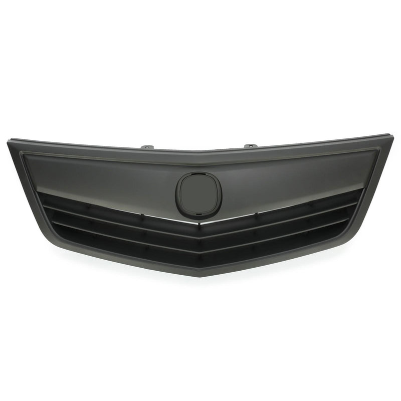DURAFORCE For Acura TSX 2011 2012 13 2014 Matte Full Black Grill Front Bumper Upper Grille