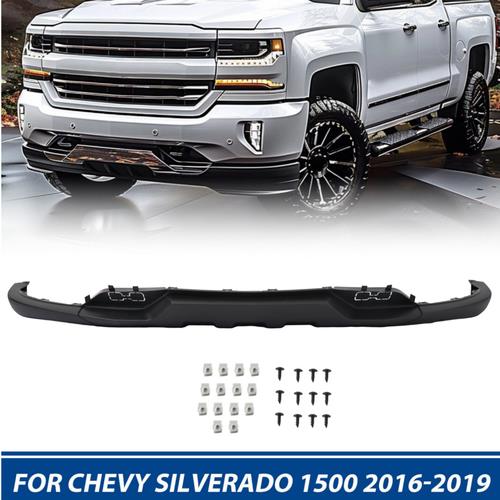 DURAFORCE Front Bumper Valance For 2016-2019 Chevy Silverado 1500 W/Tow Hook Holes W/O Z71