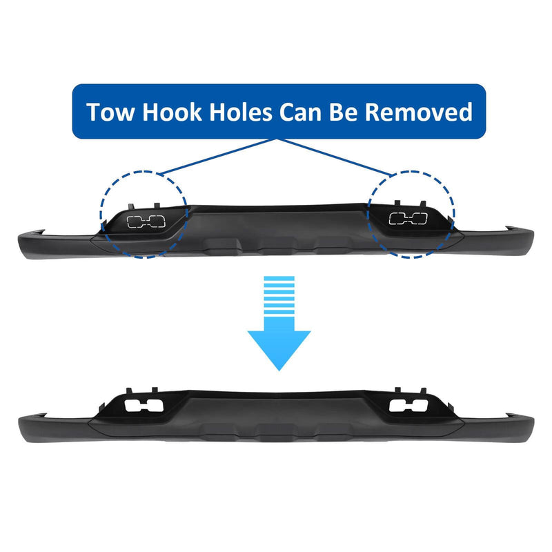 DURAFORCE Front Bumper Valance For 2016-2019 Chevy Silverado 1500 W/Tow Hook Holes W/O Z71
