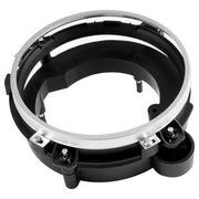 DURAFORCE Driver Side Left Headlight Bulb Bracket Bucket Black For Jeep Wrangler 1997-2006