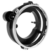 DURAFORCE Driver Side Left Headlight Bulb Bracket Bucket Black For Jeep Wrangler 1997-2006