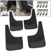 DURAFORCE 4 Pcs Mud Guards Splash Flaps For 01-14 2007 2013 Chevy Silverado 1500 2500 3500