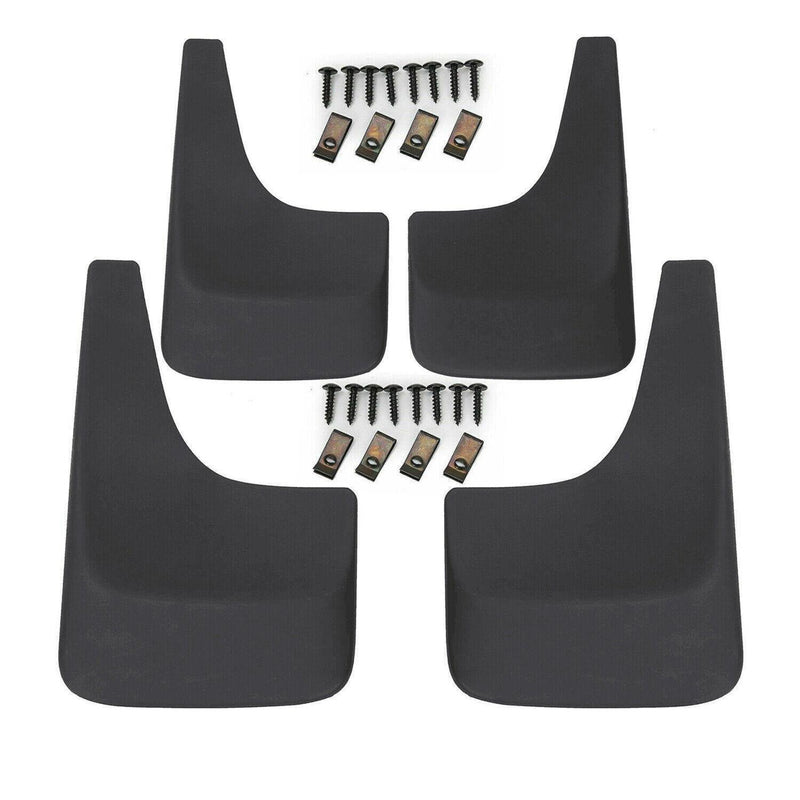 DURAFORCE 4 Pcs Mud Guards Splash Flaps For 01-14 2007 2013 Chevy Silverado 1500 2500 3500
