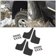 DURAFORCE 4 Pcs Mud Guards Splash Flaps For 01-14 2007 2013 Chevy Silverado 1500 2500 3500