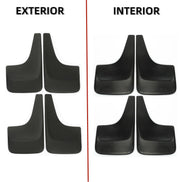 DURAFORCE 4 Pcs Mud Guards Splash Flaps For 01-14 2007 2013 Chevy Silverado 1500 2500 3500