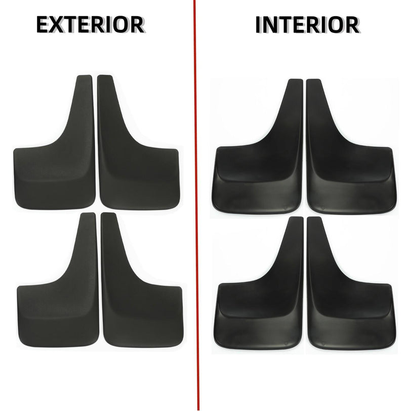 DURAFORCE 4 Pcs Mud Guards Splash Flaps For 01-14 2007 2013 Chevy Silverado 1500 2500 3500