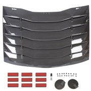 DURAFORCE For Charger Sedan 2011-2023 Carbon Fiber Style Rear Window Louver Sunshade Vent