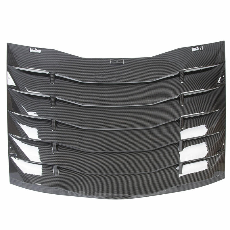 DURAFORCE For Charger Sedan 2011-2023 Carbon Fiber Style Rear Window Louver Sunshade Vent