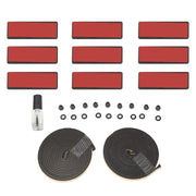 DURAFORCE For Charger Sedan 2011-2023 Carbon Fiber Style Rear Window Louver Sunshade Vent
