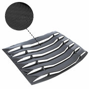 DURAFORCE For Charger Sedan 2011-2023 Carbon Fiber Style Rear Window Louver Sunshade Vent