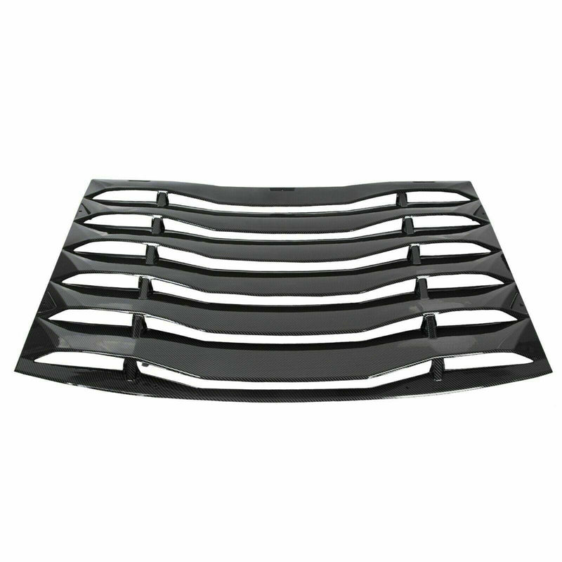 DURAFORCE For Charger Sedan 2011-2023 Carbon Fiber Style Rear Window Louver Sunshade Vent