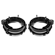 DURAFORCE Black Headlight Bulb Brackets Buckets + Light Rings For Jeep Wrangler 1997-2006