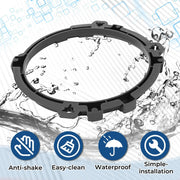 DURAFORCE Black Headlight Bulb Brackets Buckets + Light Rings For Jeep Wrangler 1997-2006