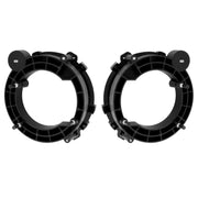 DURAFORCE Black Headlight Bulb Brackets Buckets + Light Rings For Jeep Wrangler 1997-2006
