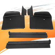 DURAFORCE Fit For Cadillac Eldorado 1979-1985 4Pcs Front Bumper Fillers Set Black