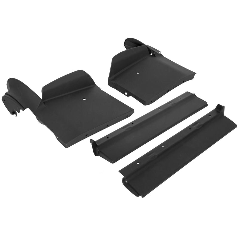 DURAFORCE Fit For Cadillac Eldorado 1979-1985 4Pcs Front Bumper Fillers Set Black