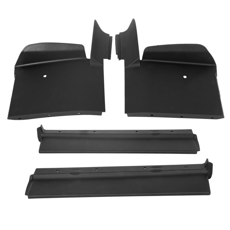 DURAFORCE Fit For Cadillac Eldorado 1979-1985 4Pcs Front Bumper Fillers Set Black
