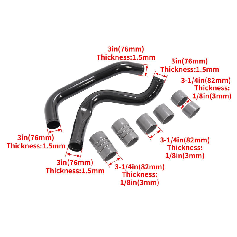 DURAFORCE Intercooler Pipe Tube Hot Cold Side Kit For Ford 7.3L 99.5-03 Powerstroke Diesel