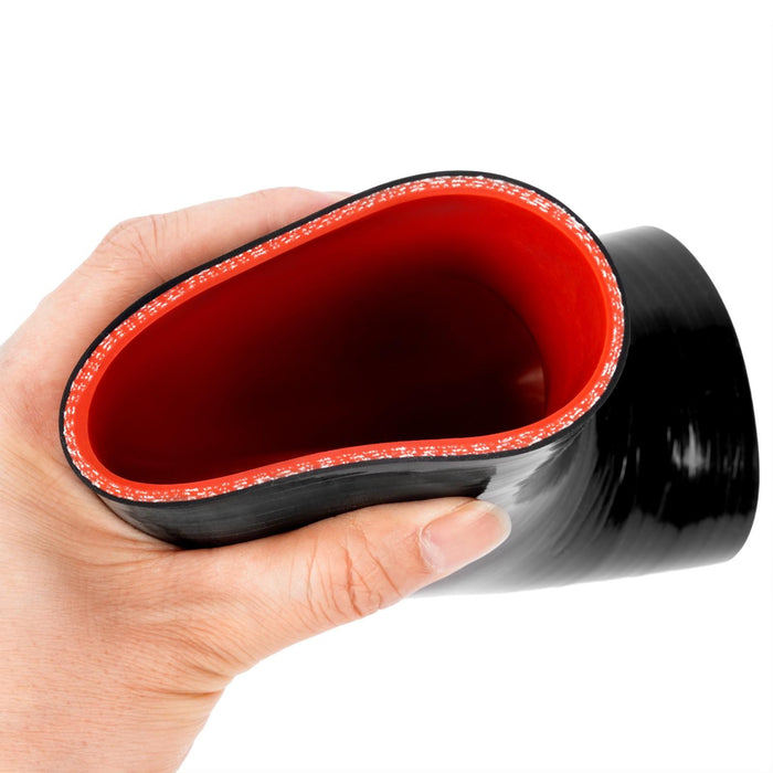 DURAFORCE 3" inch 90 Degree 76mm Elbow Silicone Hose/Intake/Intercooler Pipe Turbo Coupler