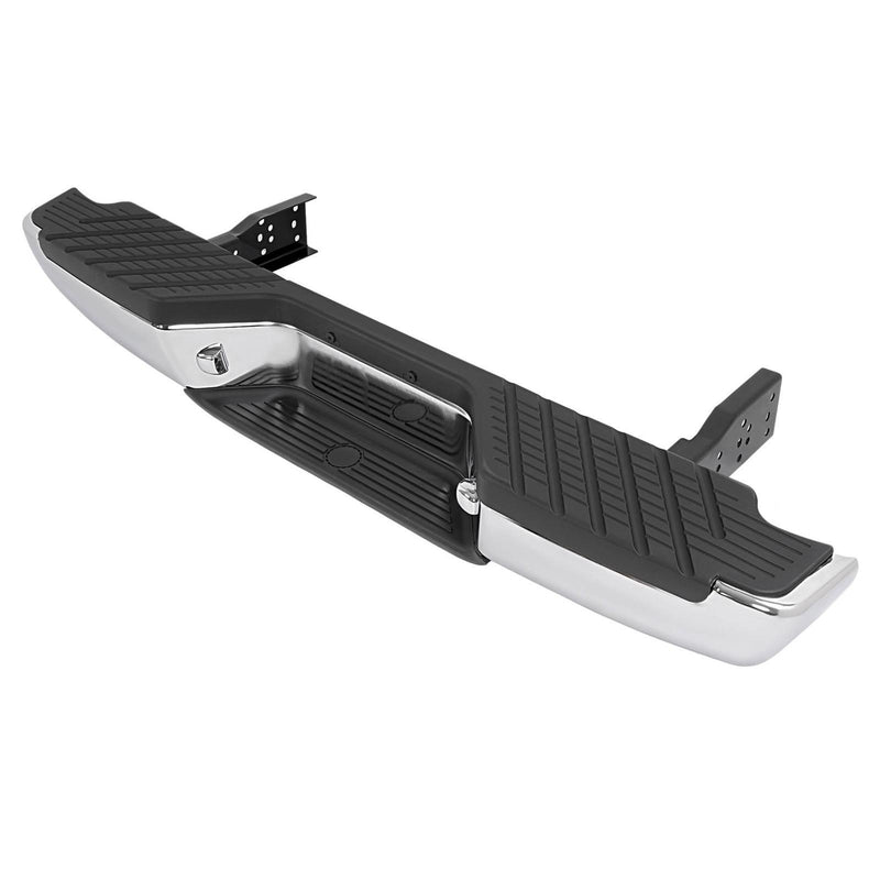DURAFORCE For 1998-2004 Nissan Frontier Chrome Complete Rear Step Bumper W/O Sensor Hole