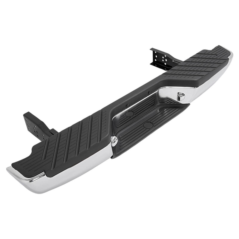 DURAFORCE For 1998-2004 Nissan Frontier Chrome Complete Rear Step Bumper W/O Sensor Hole