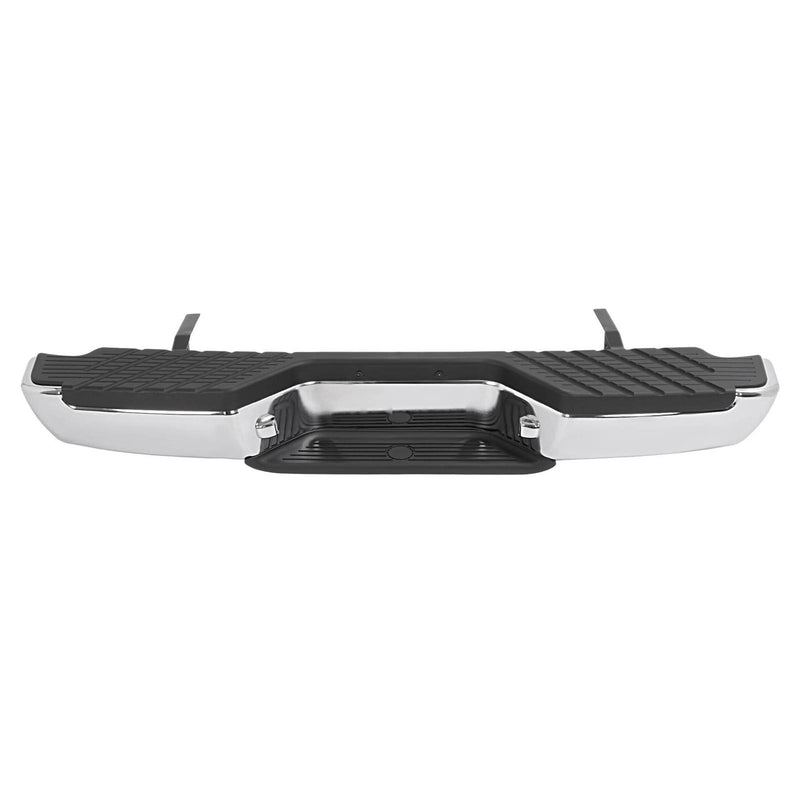 DURAFORCE For 1998-2004 Nissan Frontier Chrome Complete Rear Step Bumper W/O Sensor Hole