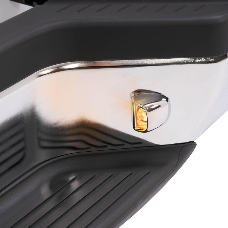 DURAFORCE For 1998-2004 Nissan Frontier Chrome Complete Rear Step Bumper W/O Sensor Hole