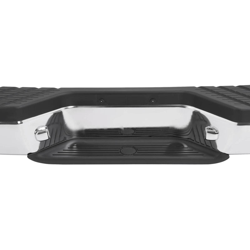 DURAFORCE For 1998-2004 Nissan Frontier Chrome Complete Rear Step Bumper W/O Sensor Hole