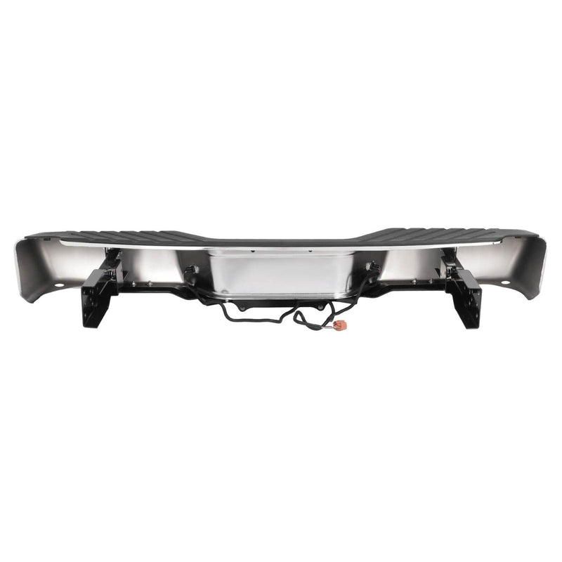 DURAFORCE For 1998-2004 Nissan Frontier Chrome Complete Rear Step Bumper W/O Sensor Hole