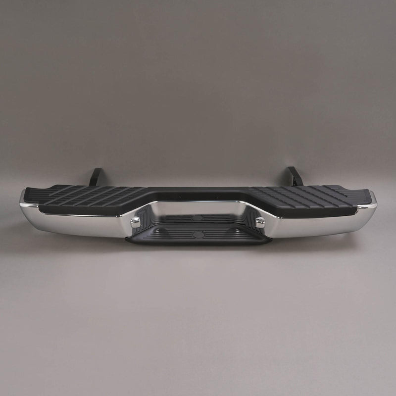 DURAFORCE For 1998-2004 Nissan Frontier Chrome Complete Rear Step Bumper W/O Sensor Hole