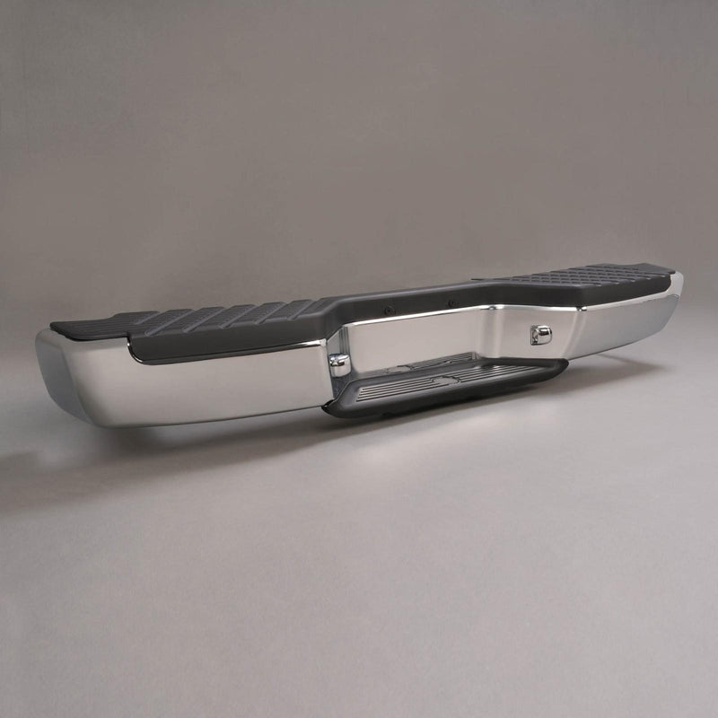 DURAFORCE For 1998-2004 Nissan Frontier Chrome Complete Rear Step Bumper W/O Sensor Hole