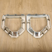 DURAFORCE Front Fog Light Outer Bezel Cover For GMC Sierra Denali SLT Chrome Set 2019-2022