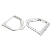 DURAFORCE Front Fog Light Outer Bezel Cover For GMC Sierra Denali SLT Chrome Set 2019-2022