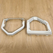 DURAFORCE Front Fog Light Outer Bezel Cover For GMC Sierra Denali SLT Chrome Set 2019-2022