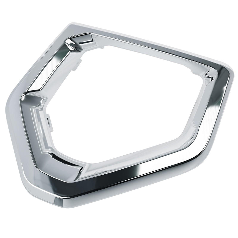 DURAFORCE Front Fog Light Outer Bezel Cover For GMC Sierra Denali SLT Chrome Set 2019-2022