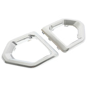 DURAFORCE Front Fog Light Outer Bezel Cover For GMC Sierra Denali SLT Chrome Set 2019-2022