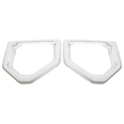 DURAFORCE Front Fog Light Outer Bezel Cover For GMC Sierra Denali SLT Chrome Set 2019-2022