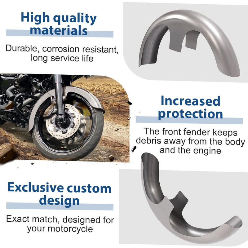 DURAFORCE For Harley Bagger Touring FLTR FLHT FLHR FLHX 30" Wrap Around Front Fender Wheel