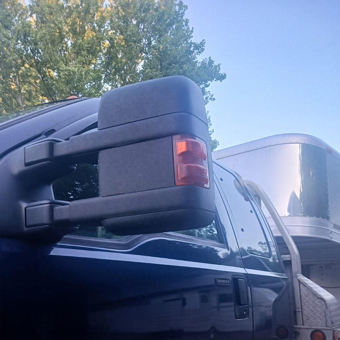 DURAFORCE Side Mirror Turn Signal Lights Amber Lens For 08-16 Ford F-250 F-350 09 10 11 12