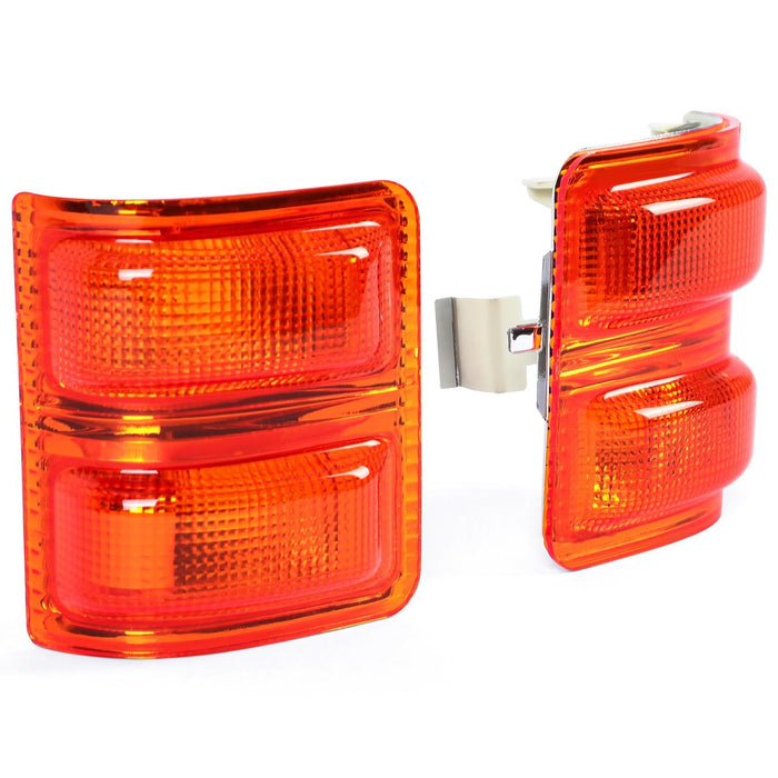 DURAFORCE Side Mirror Turn Signal Lights Amber Lens For 08-16 Ford F-250 F-350 09 10 11 12