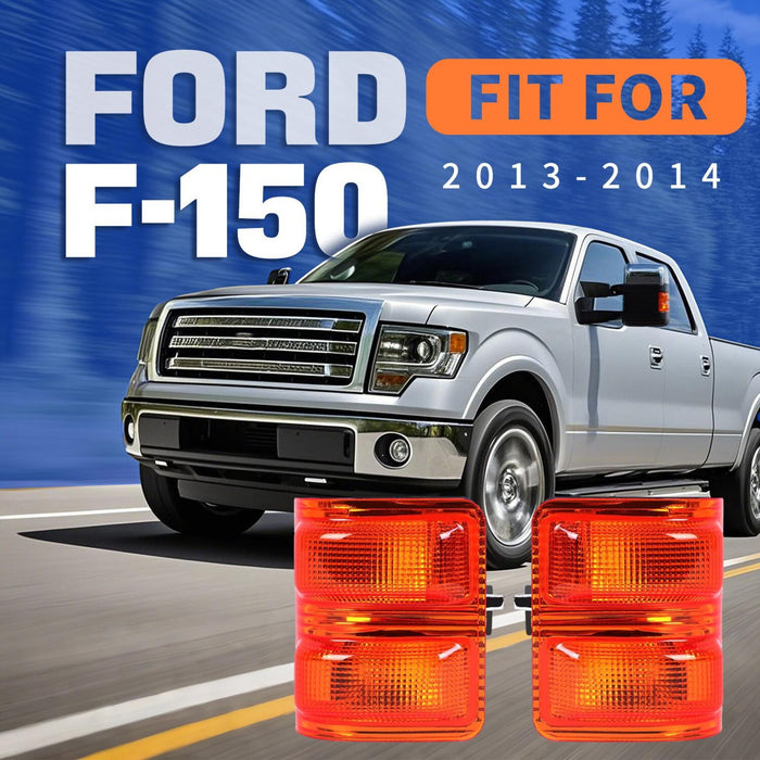 DURAFORCE Side Mirror Turn Signal Lights Amber Lens For 08-16 Ford F-250 F-350 09 10 11 12