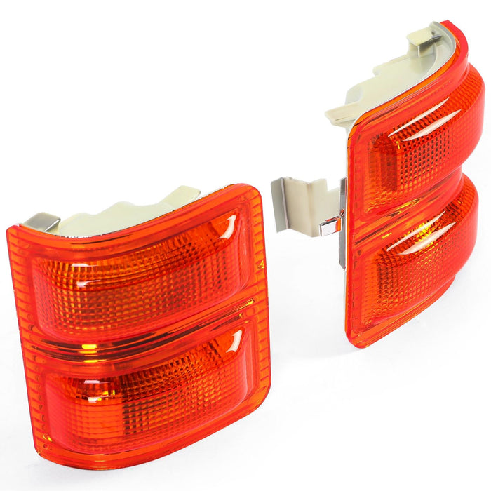 DURAFORCE Side Mirror Turn Signal Lights Amber Lens For 08-16 Ford F-250 F-350 09 10 11 12