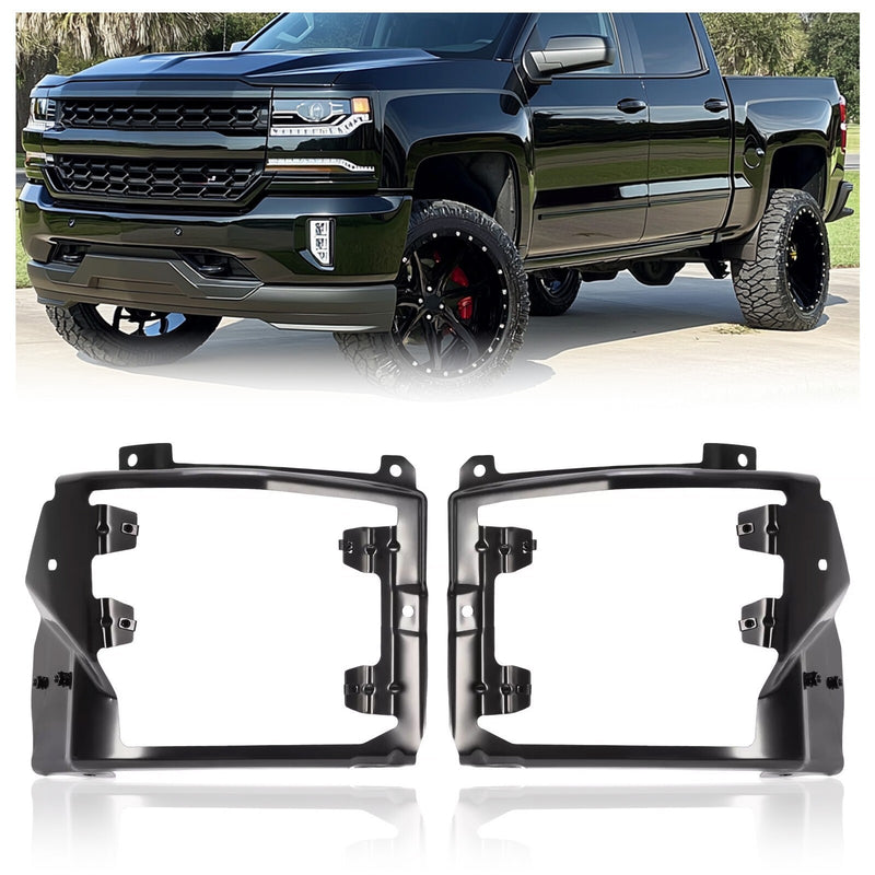 DURAFORCE Bumper Bracket For 2016 2017 2018 Chevrolet Silverado 1500 Set of 2 Front Outer